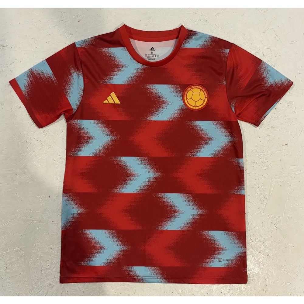 ADIDAS Colombia National Team 2022 PRE-MATCH Soccer Jersey Mens M World Cup